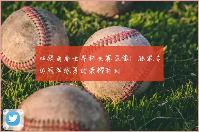 回顾南非世界杯决赛录像：独家专访冠军球员的荣耀时刻