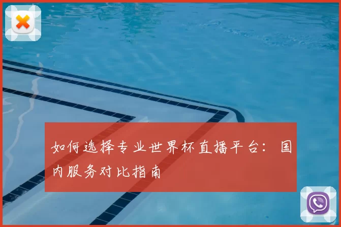 如何选择专业世界杯直播平台：国内服务对比指南
